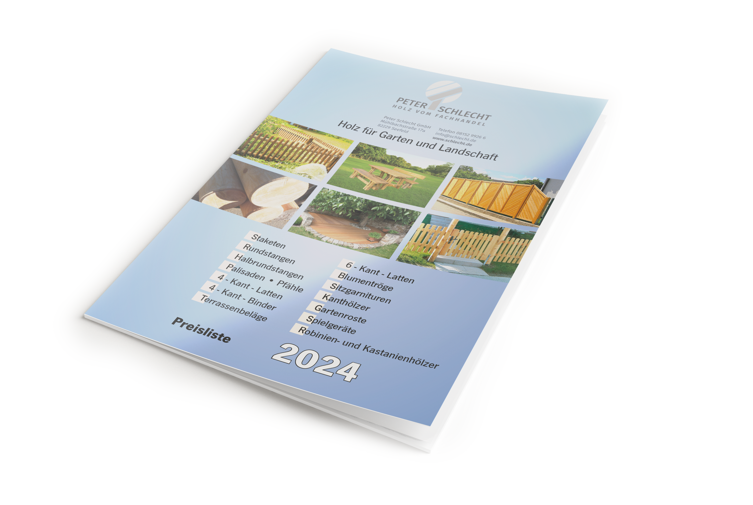 Katalog Holz für Garten und Landschaft, Kesseldruckimprägniertes Nadelholz und Lärchenholz für den Garten